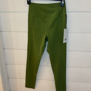 Girlfriend Collective Olive‎ Green Leggings size S NWT